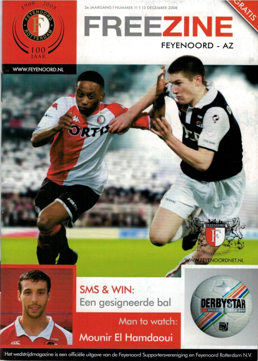 AZ Programma 13-dec-2008 Feyenoord uit